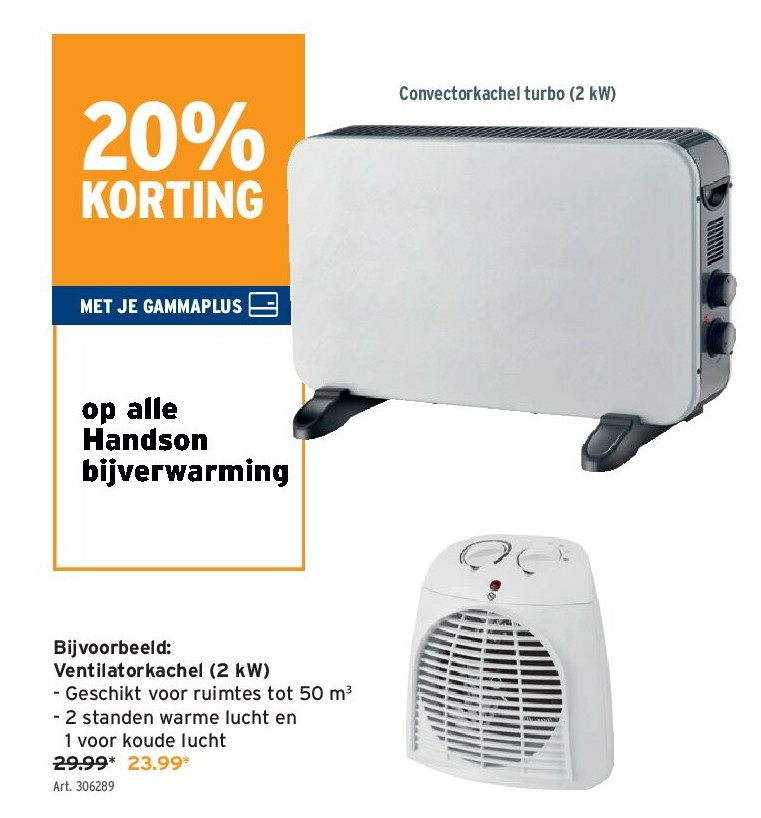Ventilatorkachel (2 kW)