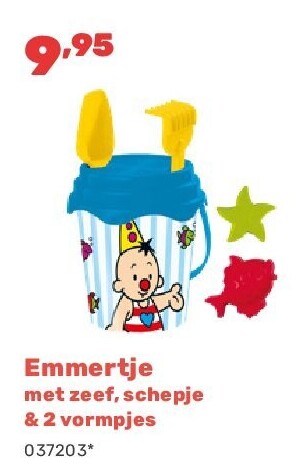 Emmertje met zeef, schepje & 2 vormpjes