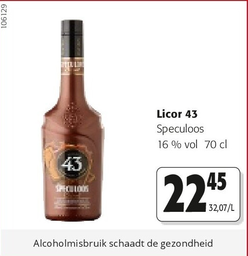 Licor 43 Speculoos 16 % vol 70 cl