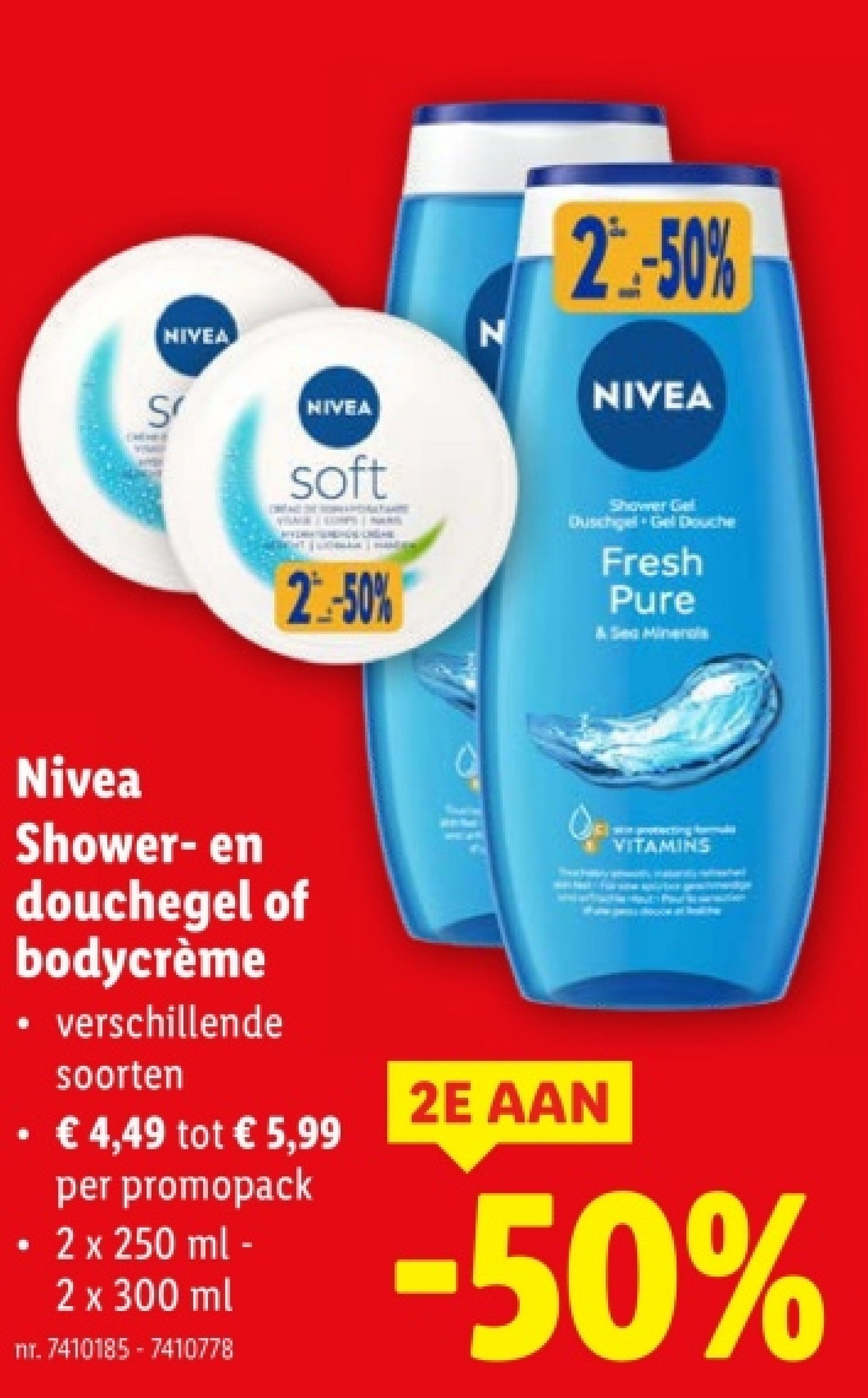 Shower- en douchegel of bodycrème