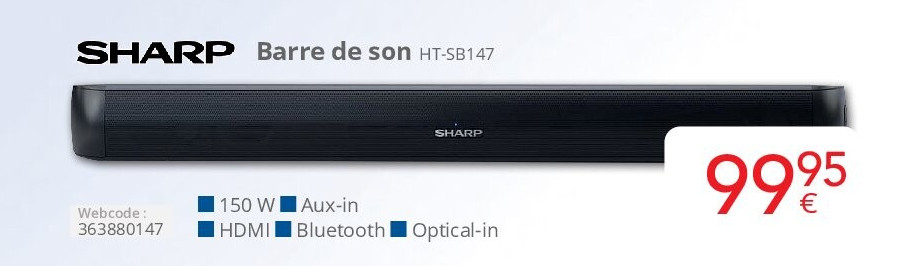 Sharp Barre de son HT-SB147