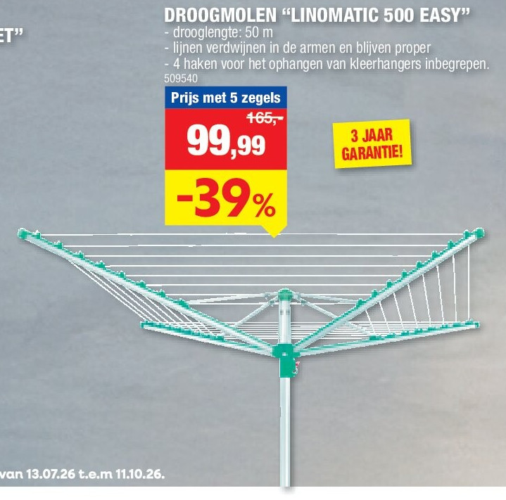 DROOGMOLEN “LINOMATIC 500 EASY”