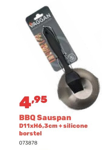 BBQ Sauspan D11xH6,3cm + silicone borstel
