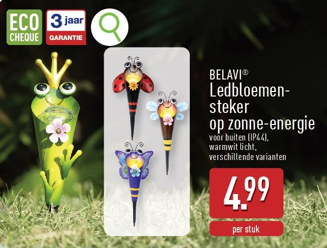 Ledbloemen­ steker op zonne-energie