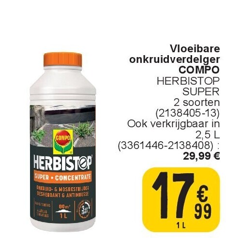 Vloeibare onkruidverdelger COMPO