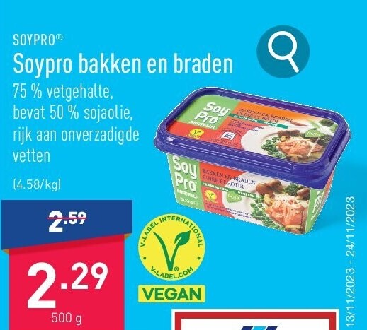 Soypro bakken en braden