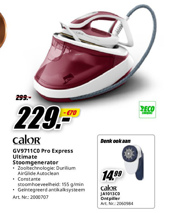 GV9711C0 Pro Express Ultimate Stoomgenerator