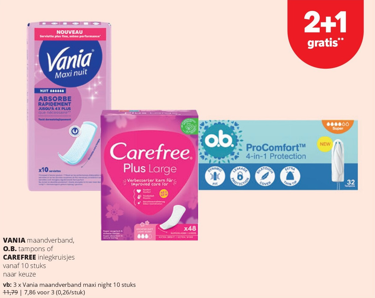 Vania maandverband maxi night 10 stuks