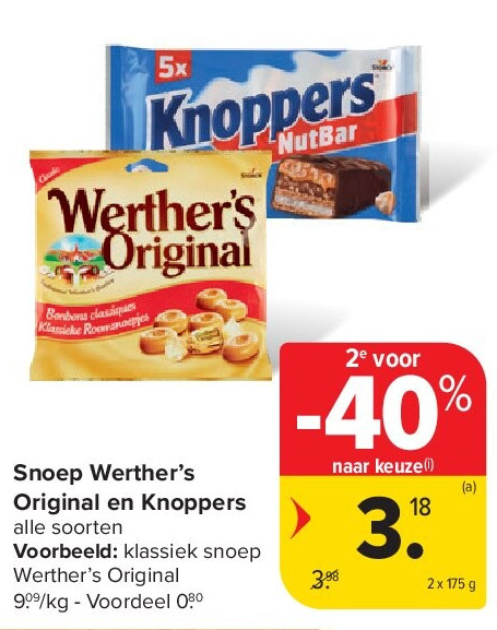 Snoep Werther’s Original en Knoppers