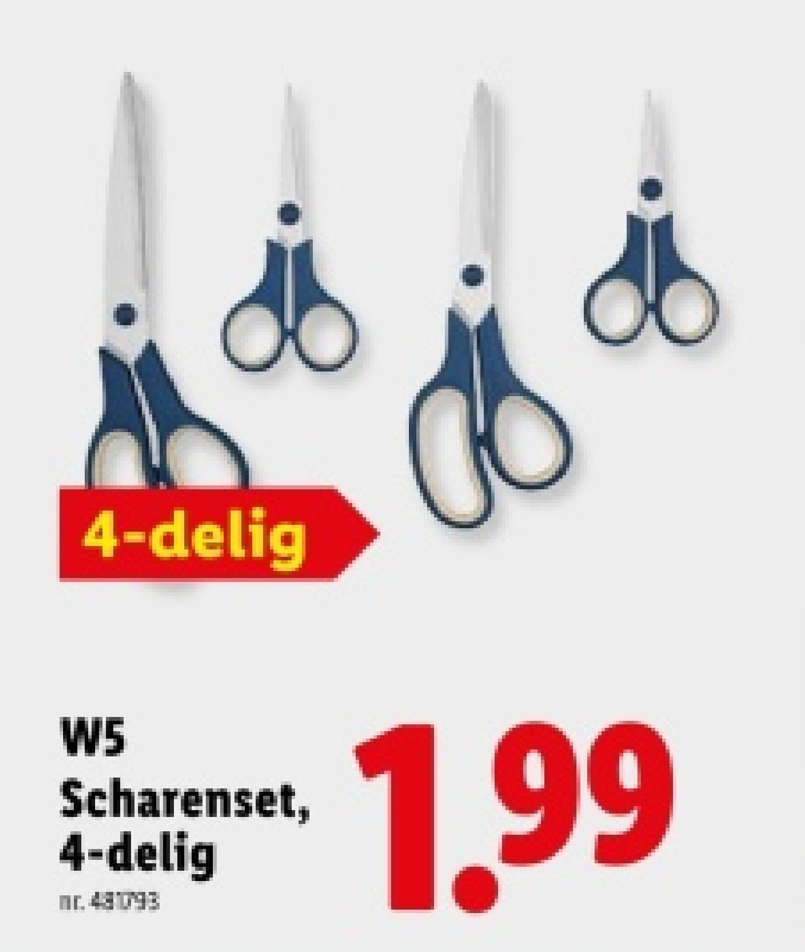 Scharenset, 4-delig