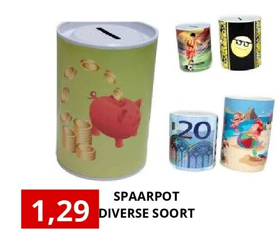 SPAARPOT DIVERSE SOORT
