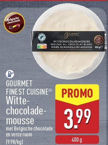 Witte­ chocolade­ mousse