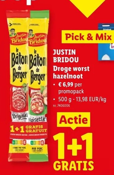 Droge worst hazelnoot