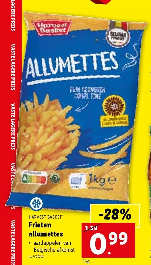 Frieten allumettes