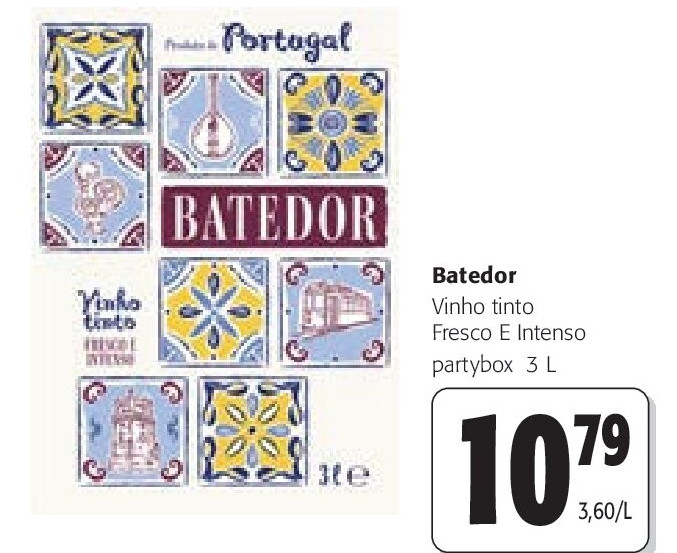 Batedor Vinho tinto Fresco E Intenso partybox 3 L