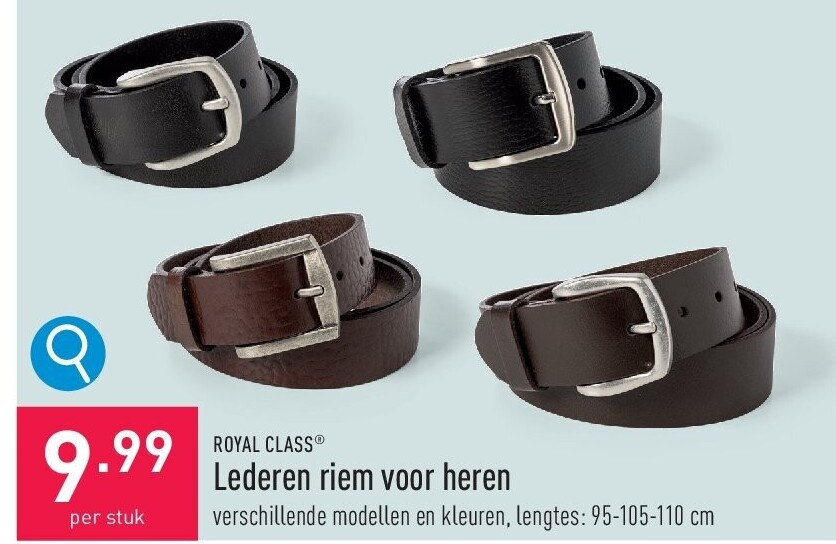Lederen riem voor heren