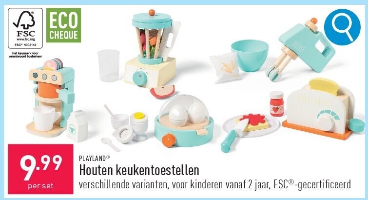 Houten keukentoestellen