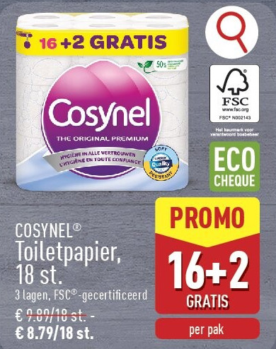 Toiletpapier, 18st.