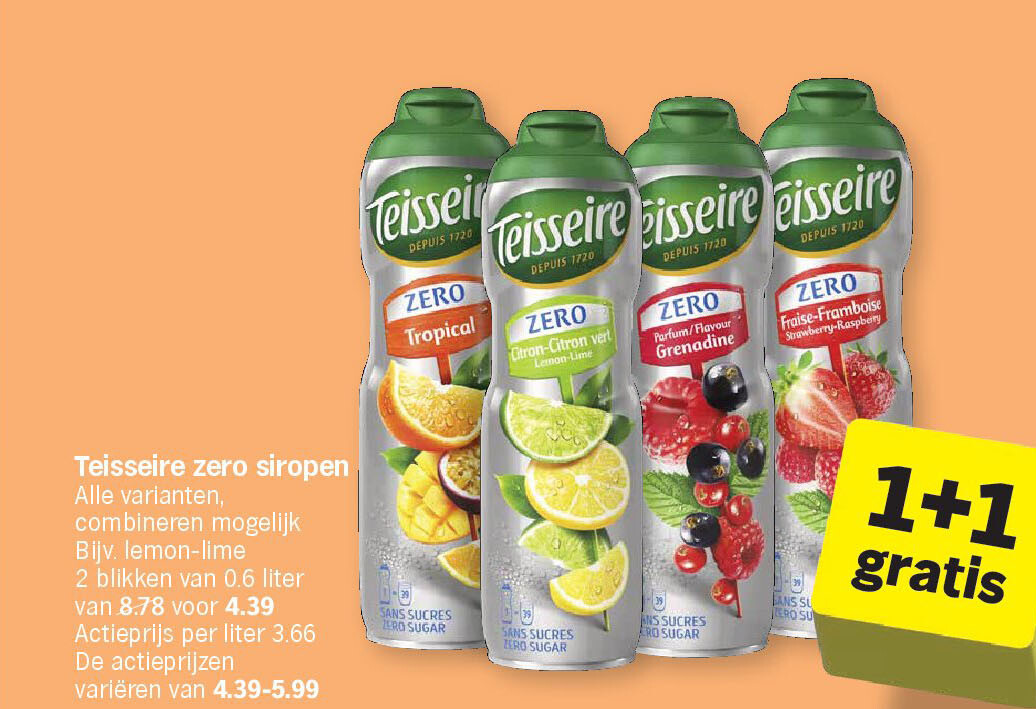 Teisseire zero siropen