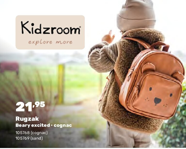 Rugzak Beary excited • cognac