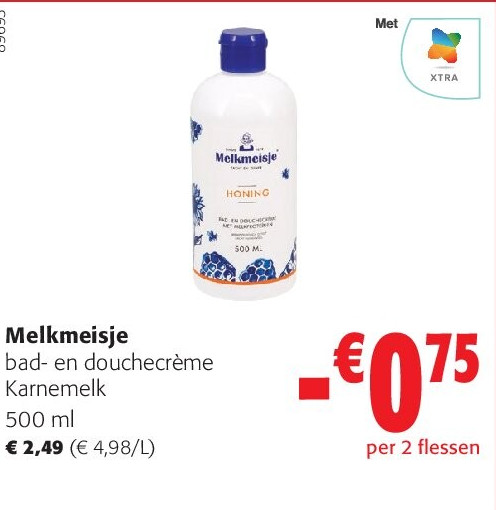 Melkmeisje bad- en douchecrème Karnemelk 500 ml
