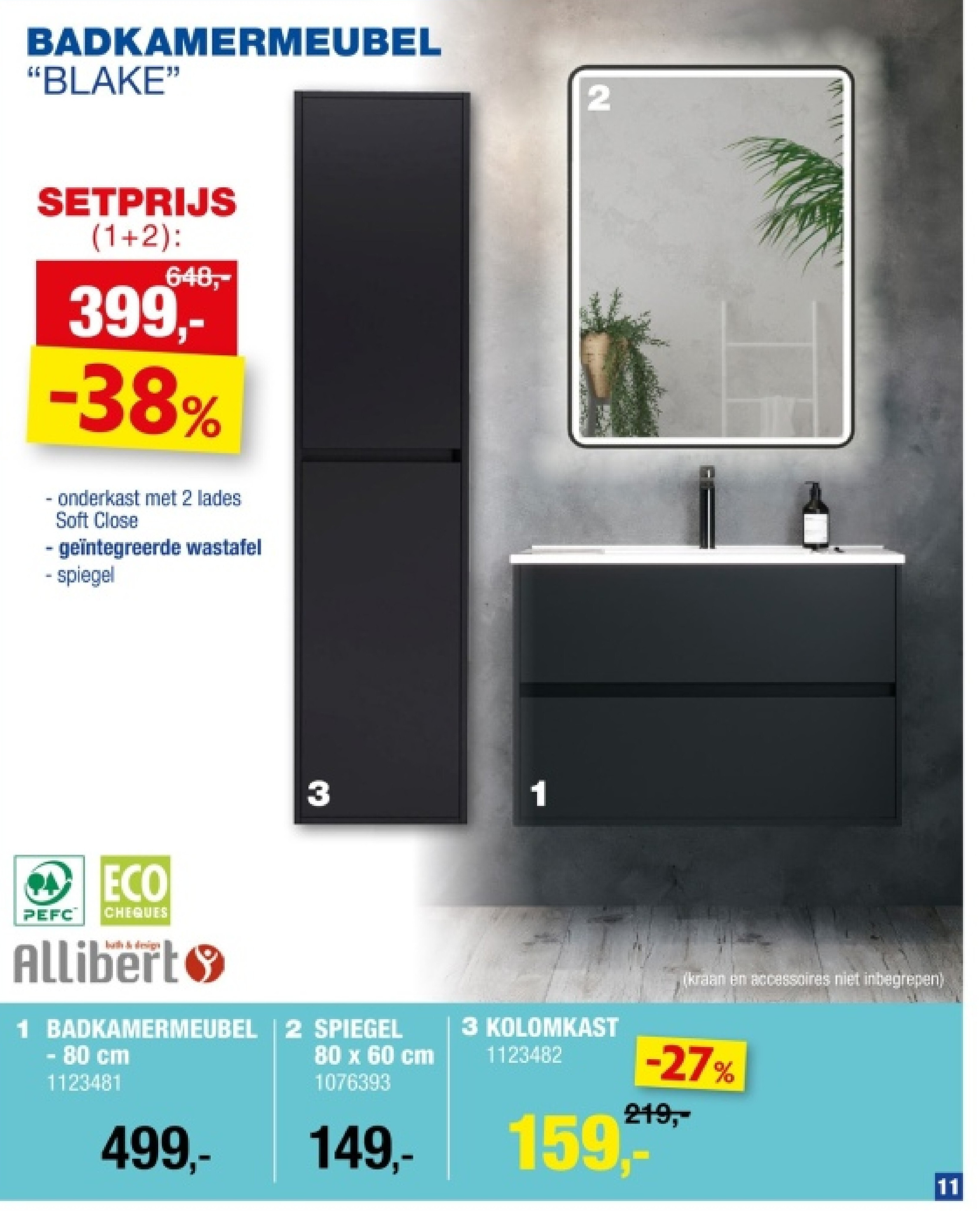 BADKAMERMEUBEL "BLAKE"