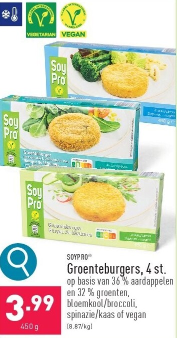 Groenteburgers, 4st.