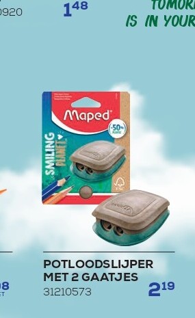 POTLOODSLIJPER MET 2 GAATJES