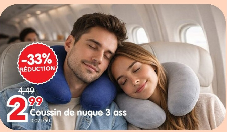 Coussin de nuque 3 ass
