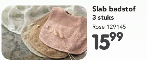 Slab badstof 3 stuks