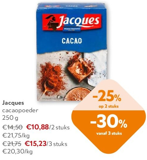 Jacques cacaopoeder 250 g