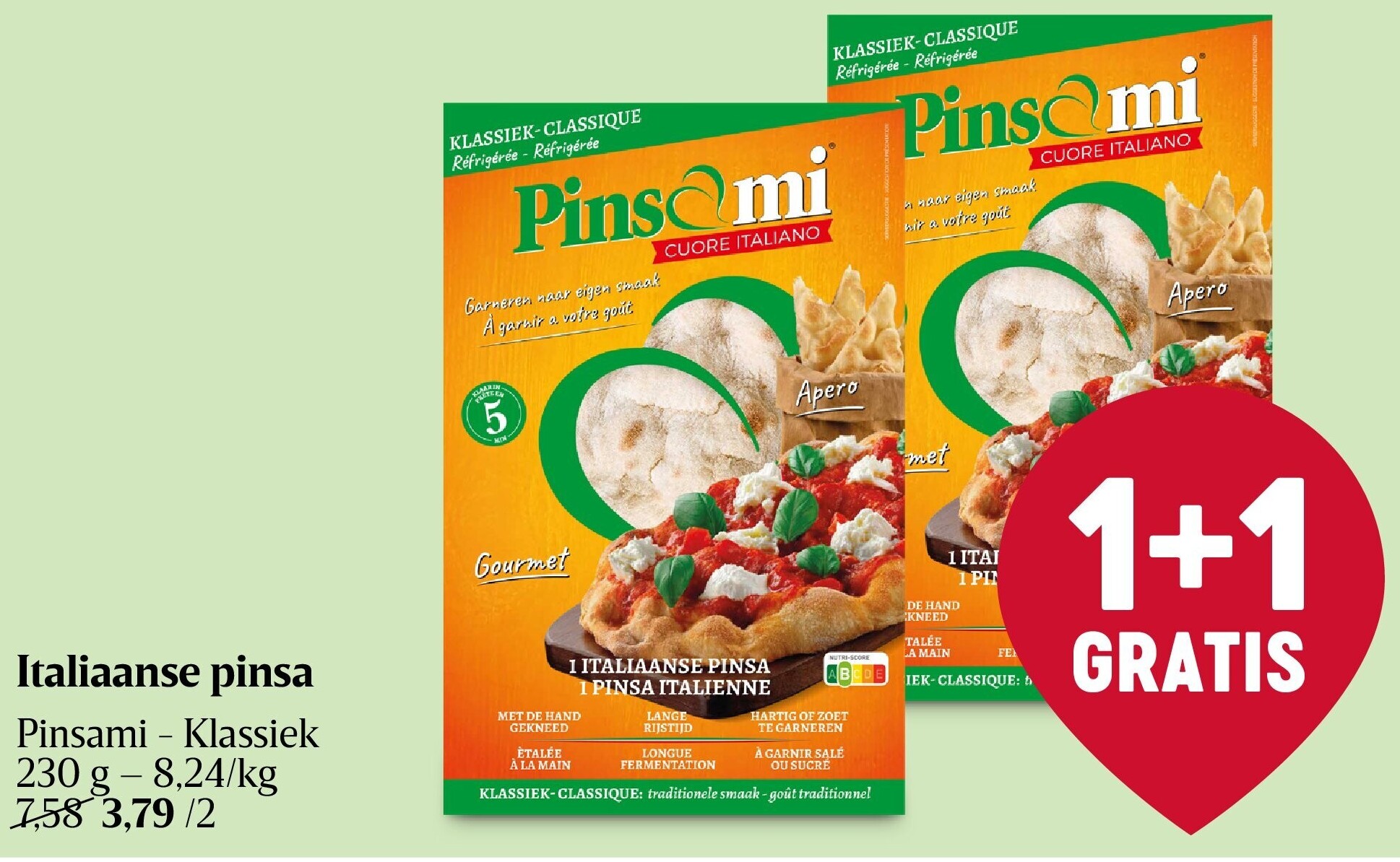 Italiaanse pinsa Pinsami - Klassiek