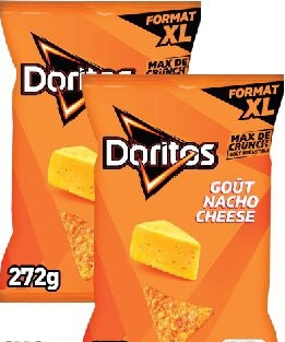 Chips goût nacho cheese Doritos 272 g