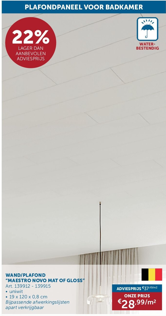 WAND/PLAFOND “MAESTRO NOVO MAT OF GLOSS”