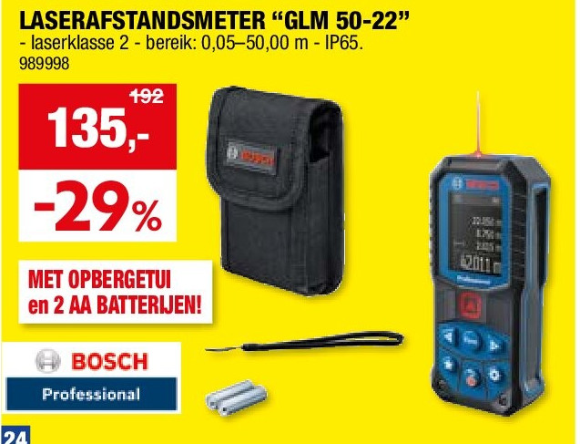 LASERAFSTANDSMETER “GLM 50-22”
