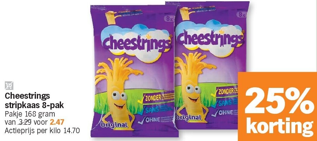 Cheestrings stripkaas 8-pak
