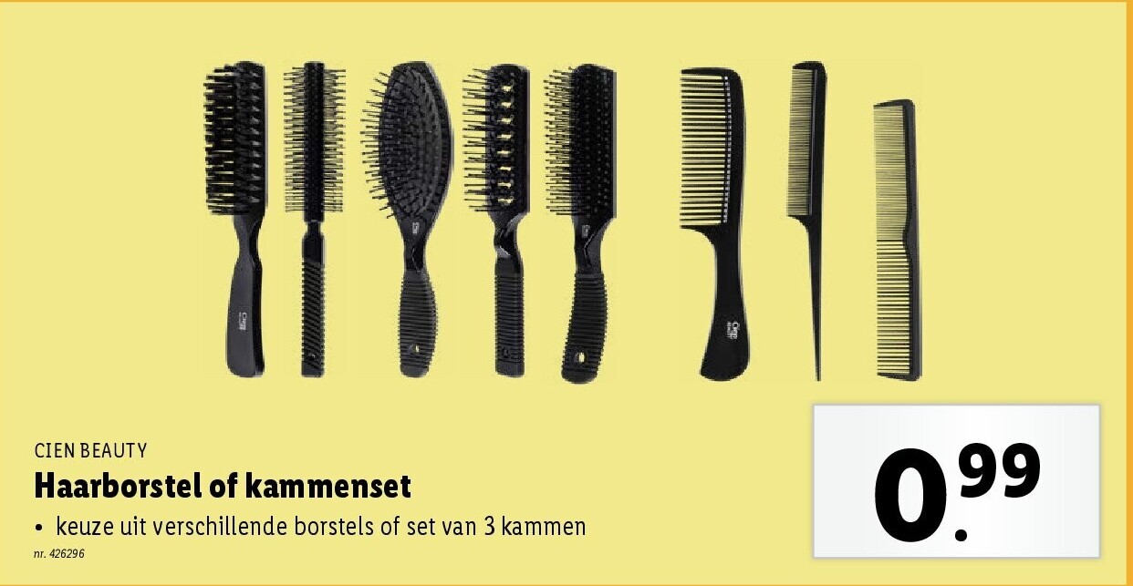 Haarborstel of kammenset