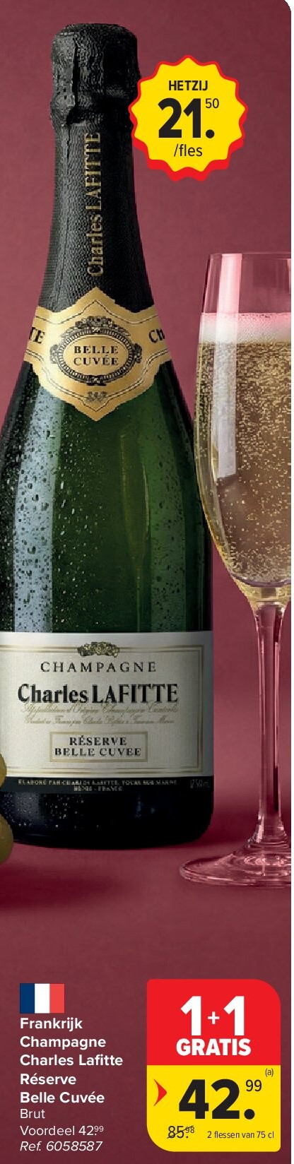 Frankrijk Champagne Charles Lafi tte Réserve Belle Cuvée