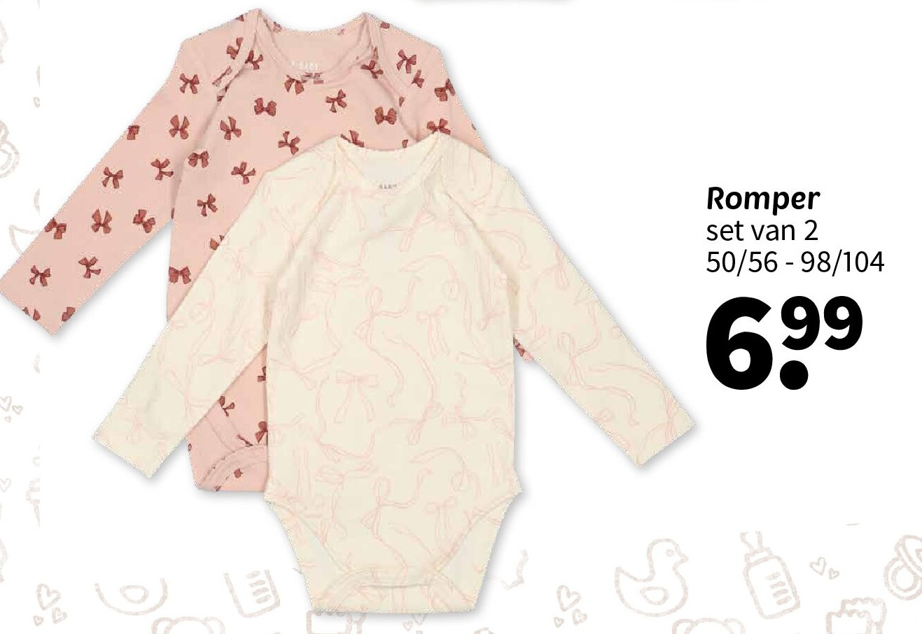 Romper set van 2