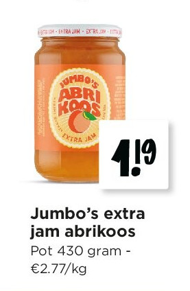 Jumbo’s extra jam abrikoos