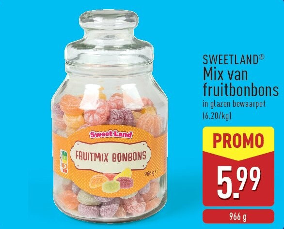 Mix van fruitbonbons
