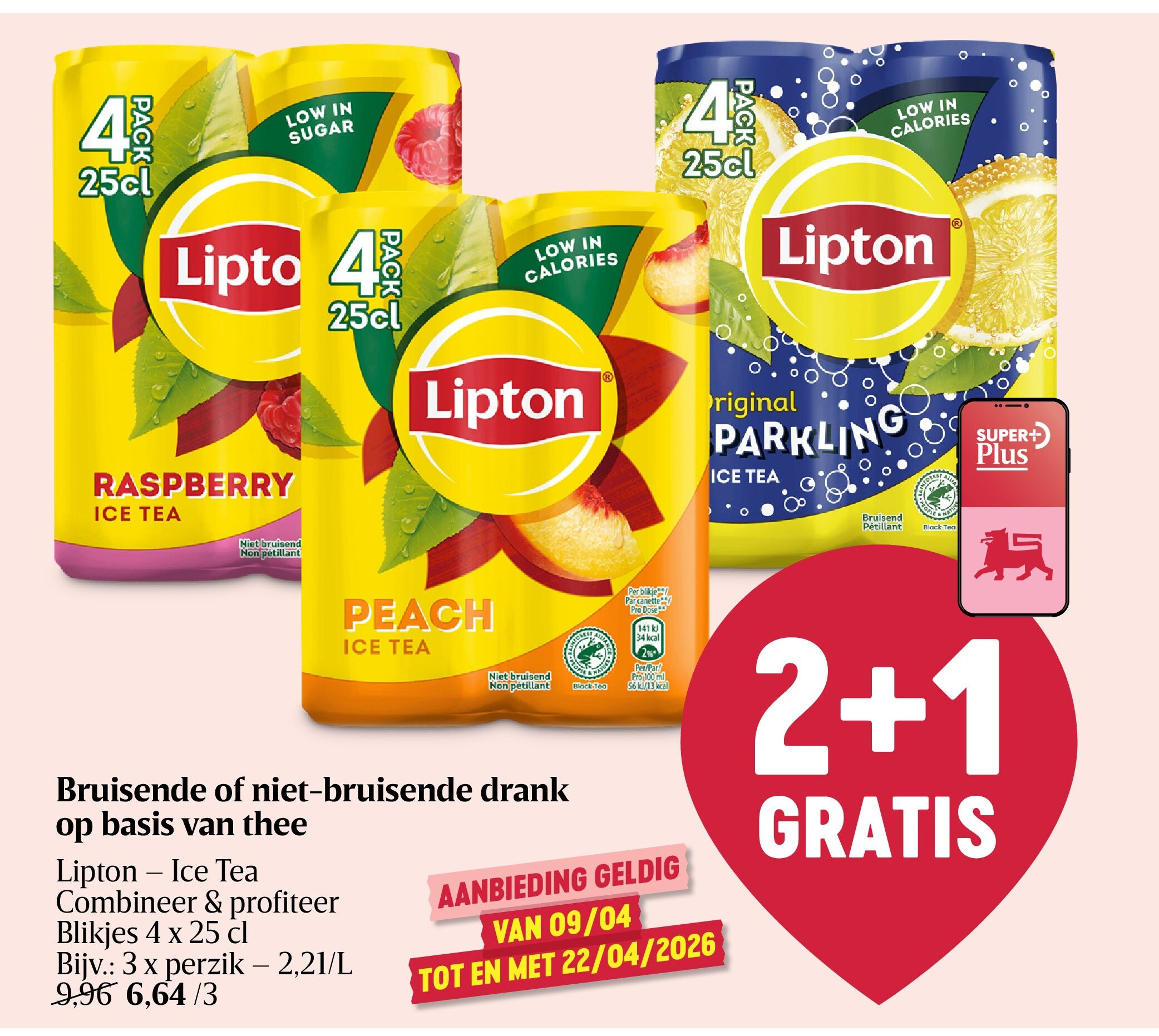 Bruisende of niet-bruisende drank op basis van thee