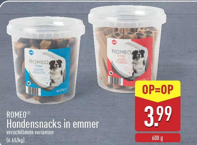 Hondensnacks in emmer