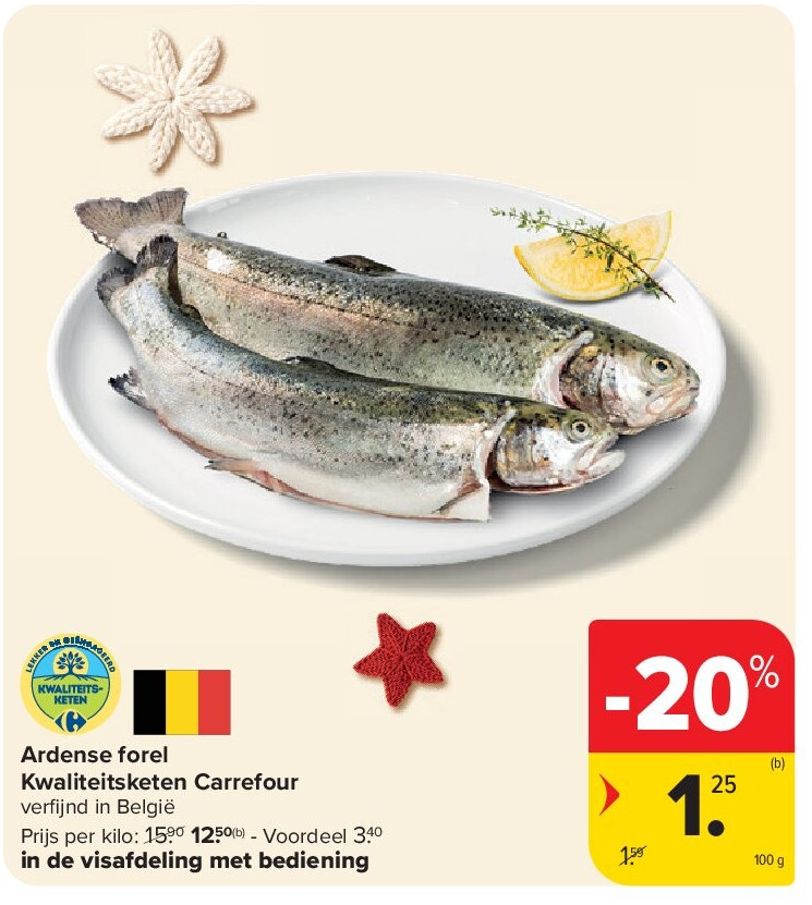 Ardense forel Kwaliteitsketen Carrefour