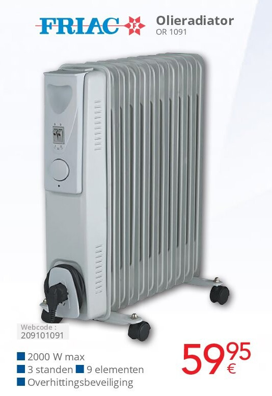 Olieradiator OR 1091