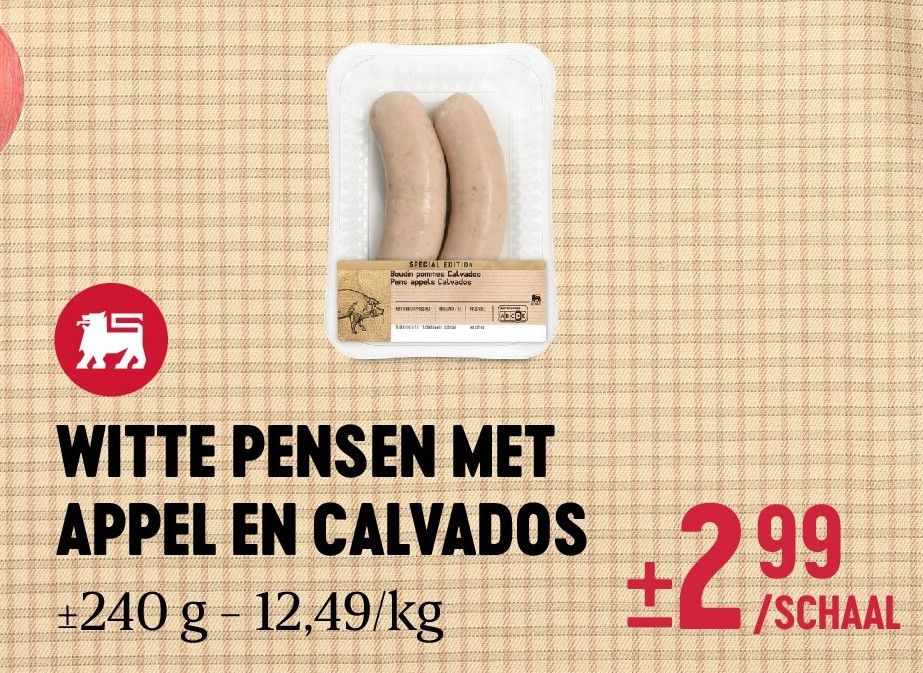 WITTE PENSEN MET APPEL EN CALVADOS