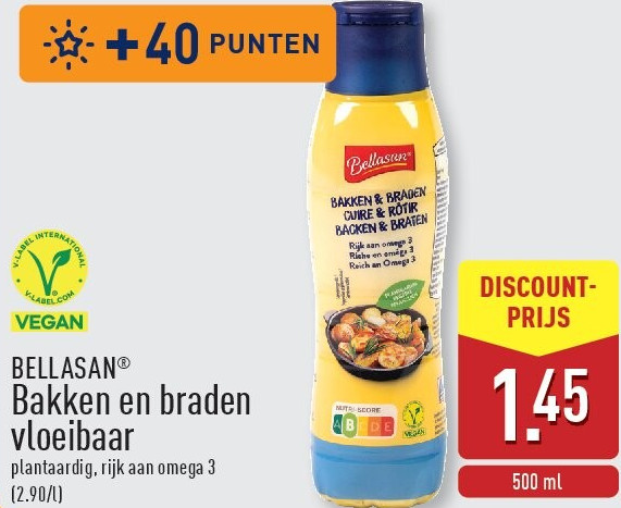 Bakken en braden vloeibaar
