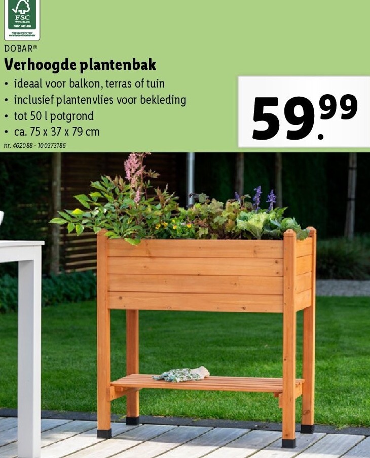 Verhoogde plantenbak