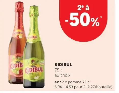 KIDIBUL pomme 75 cl