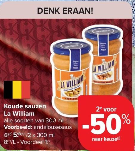 Koude sauzen La William